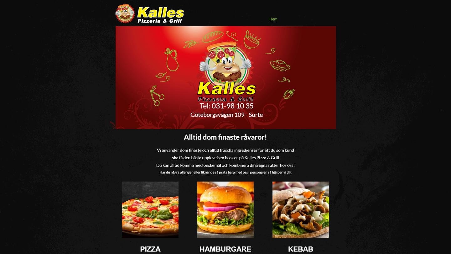 Kalles Pizzeria & Grill