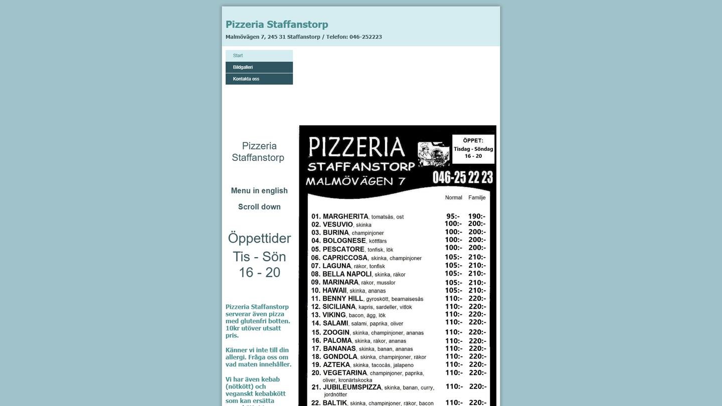 Pizzeria Staffanstorp