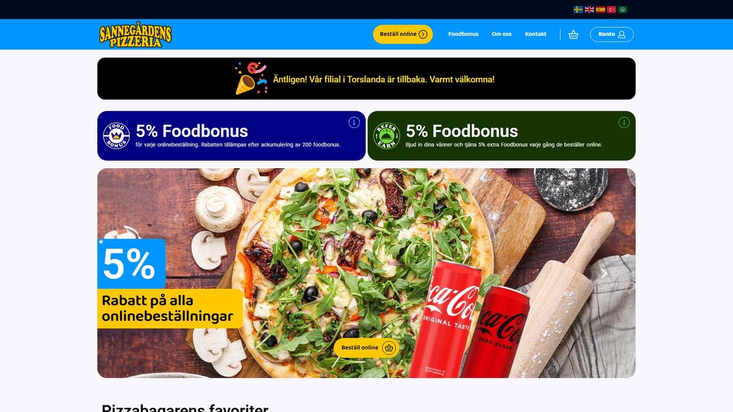 Sannegårdens Pizzeria - Torslanda